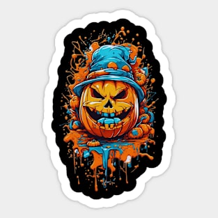 Evil Pumpkin - Hello Halloween Sticker